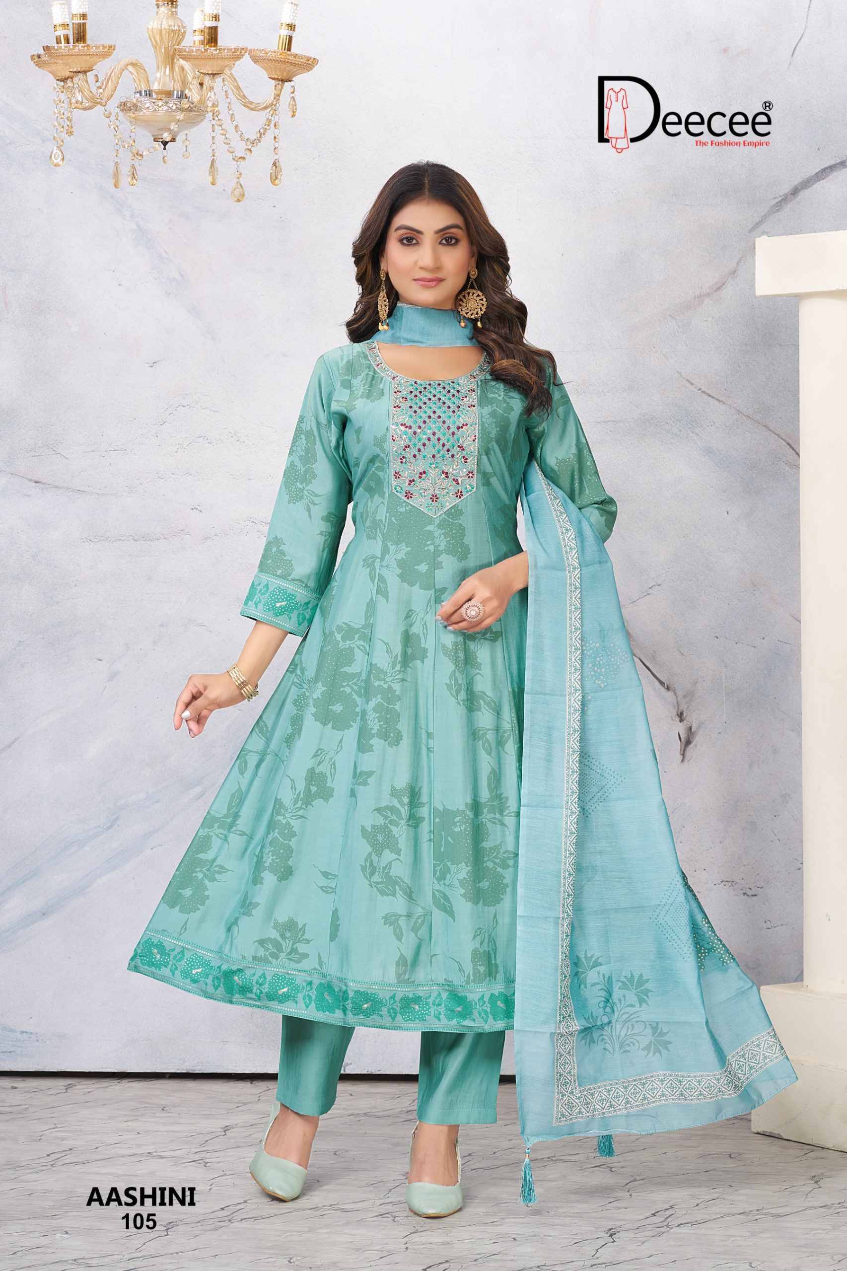 AASHINI By DEECEE 101 To 106 Series Stylish Fancy Colorful party Wear dresses At Wholesale Price